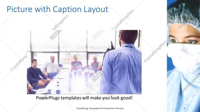 Picture with Caption presentation slide layout