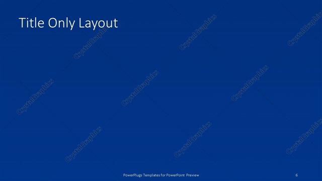 Title Only presentation slide layout