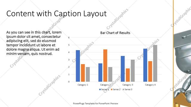 Content with Caption presentation slide layout