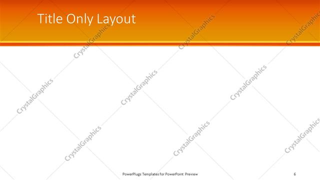 Title Only presentation slide layout