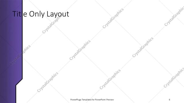 Title Only presentation slide layout