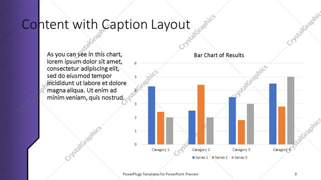 Content with Caption presentation slide layout