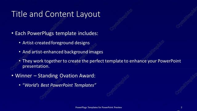 Title and Content presentation slide layout