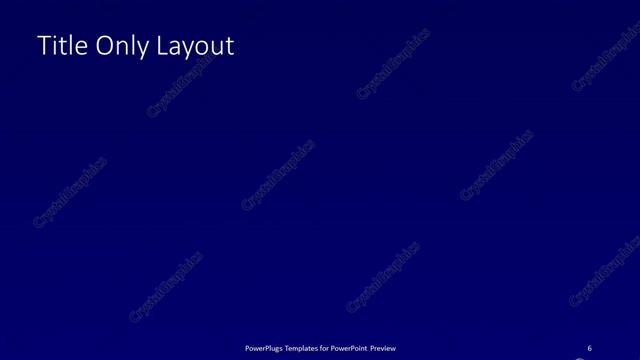 Title Only presentation slide layout