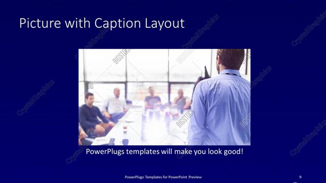 Picture with Caption presentation slide layout