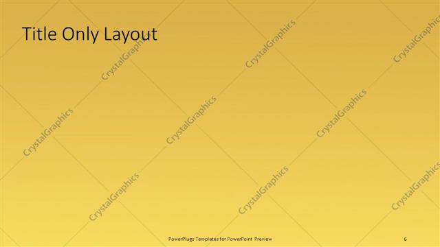 Title Only presentation slide layout