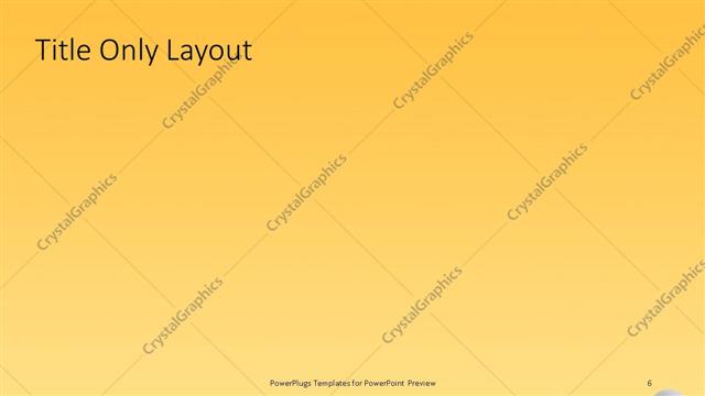 Title Only presentation slide layout