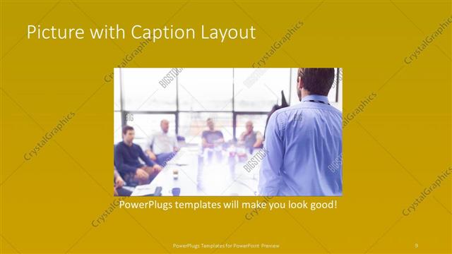 Picture with Caption presentation slide layout