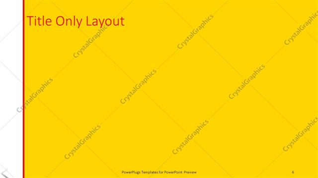 Title Only presentation slide layout