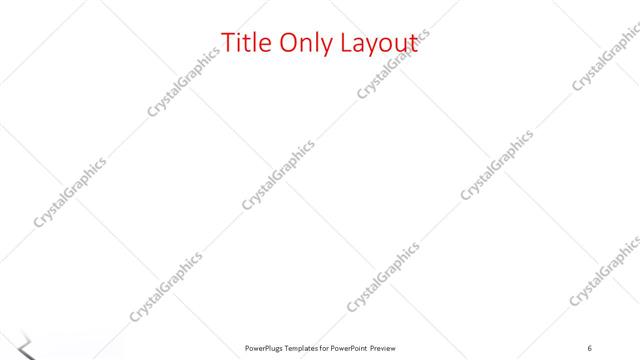 Title Only presentation slide layout