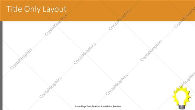 Title Only presentation slide layout