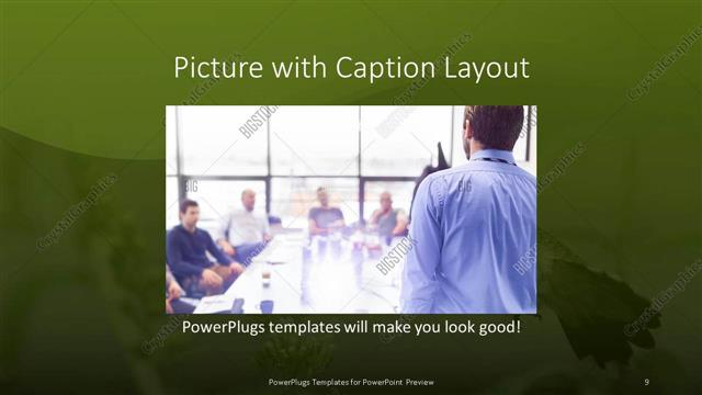 Picture with Caption presentation slide layout