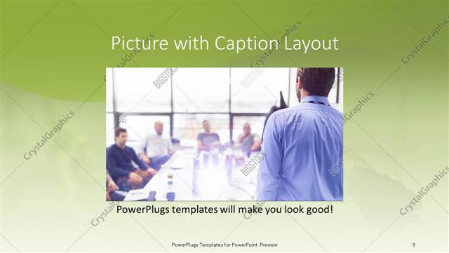 Picture with Caption presentation slide layout