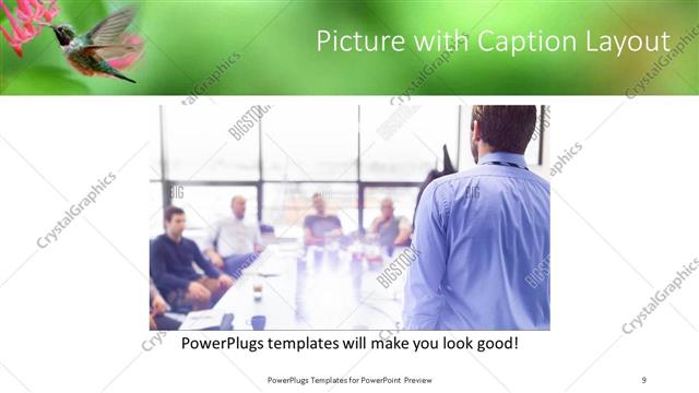 Picture with Caption presentation slide layout