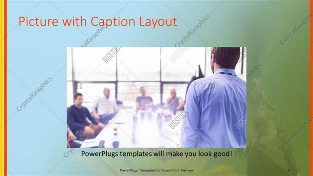 Picture with Caption presentation slide layout