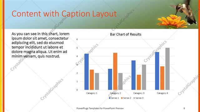 Content with Caption presentation slide layout