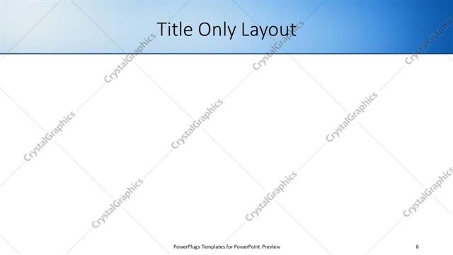 Title Only presentation slide layout
