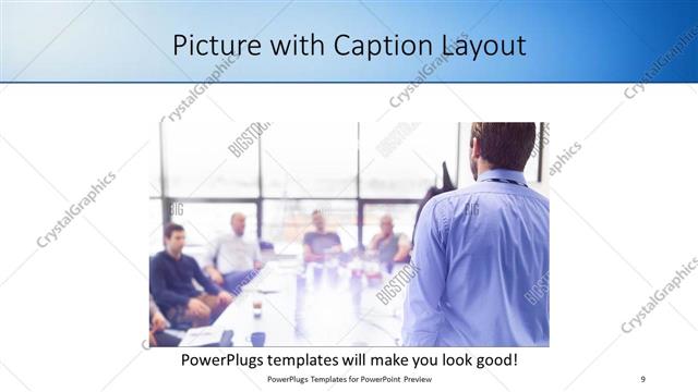 Picture with Caption presentation slide layout