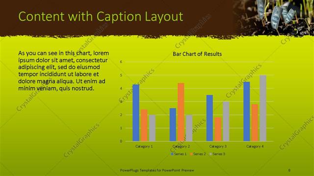 Content with Caption presentation slide layout