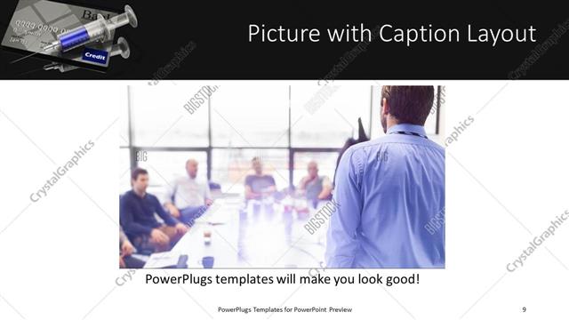 Picture with Caption presentation slide layout