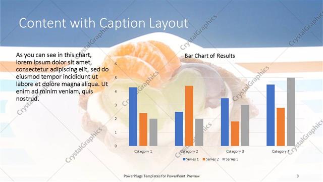 Content with Caption presentation slide layout