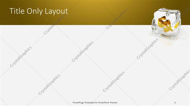 Title Only presentation slide layout