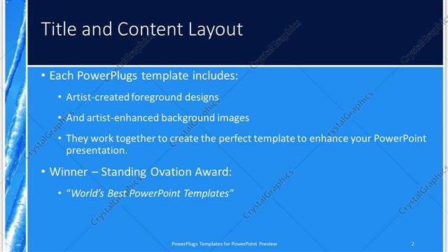 Title and Content presentation slide layout