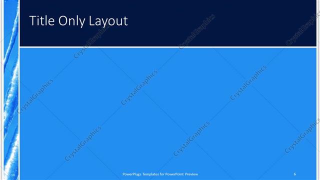 Title Only presentation slide layout