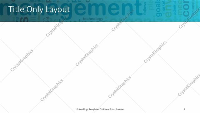 Title Only presentation slide layout