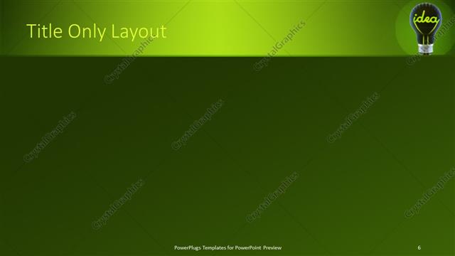 Title Only presentation slide layout