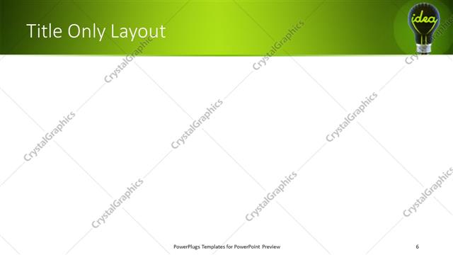 Title Only presentation slide layout