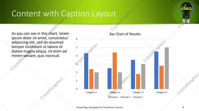Content with Caption presentation slide layout