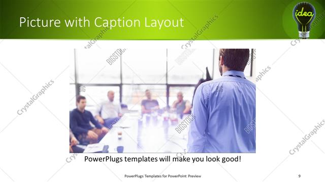 Picture with Caption presentation slide layout