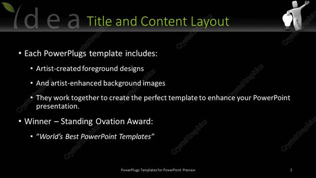 Title and Content presentation slide layout