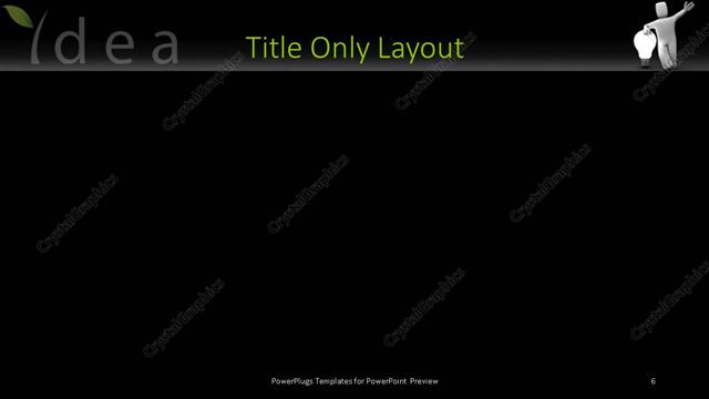 Title Only presentation slide layout