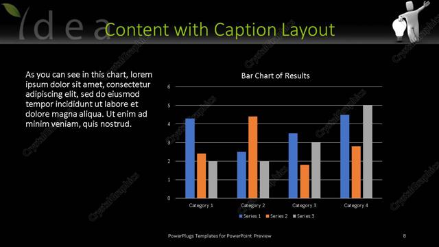 Content with Caption presentation slide layout