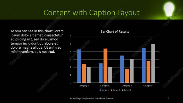 Content with Caption presentation slide layout