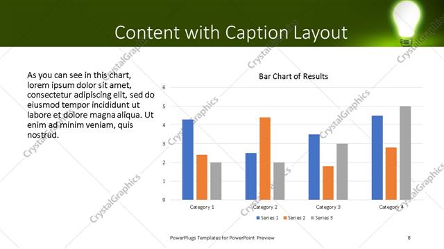Content with Caption presentation slide layout