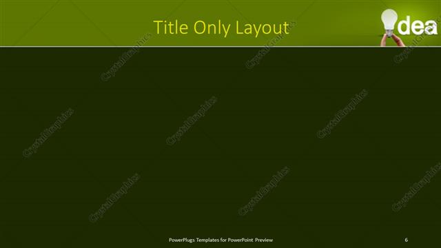 Title Only presentation slide layout