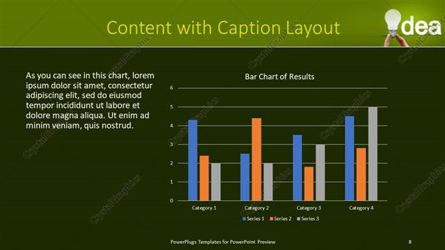 Content with Caption presentation slide layout