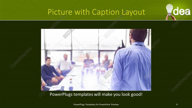 Picture with Caption presentation slide layout