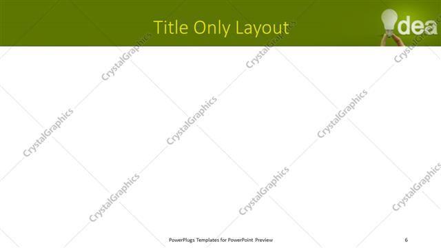 Title Only presentation slide layout