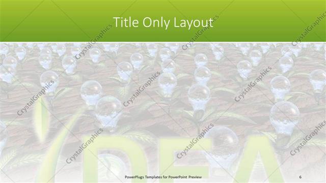 Title Only presentation slide layout