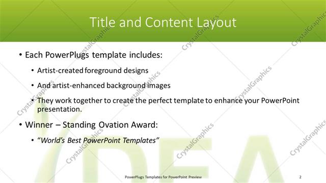 Title and Content presentation slide layout