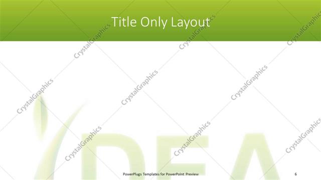 Title Only presentation slide layout