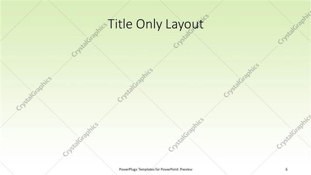 Title Only presentation slide layout
