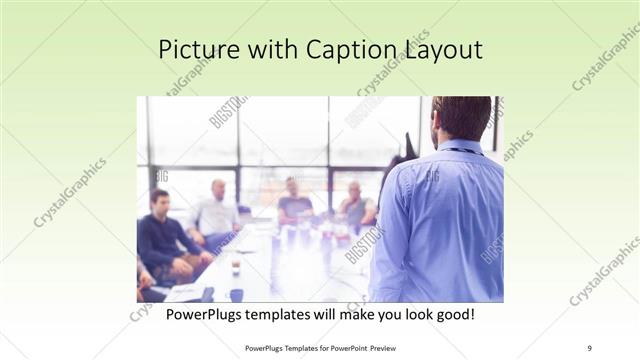 Picture with Caption presentation slide layout
