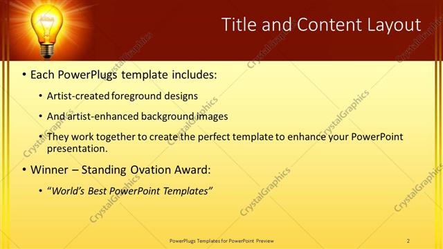 Title and Content presentation slide layout