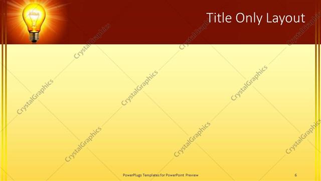 Title Only presentation slide layout
