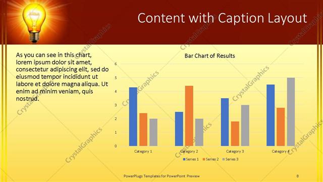 Content with Caption presentation slide layout